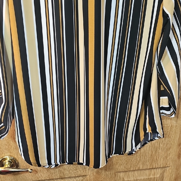 Ruby Rd. Multicolor Striped Button Down Shirt - Picture 8 of 8